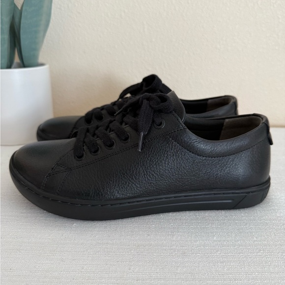 Birkenstock Black Leather Casual Orthotic Sneakers - Picture 5 of 14